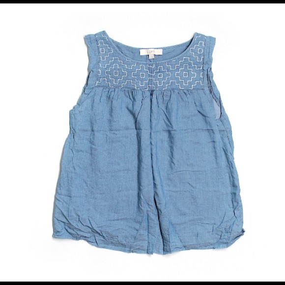 LOFT Tops - LOFT Chambray Tank